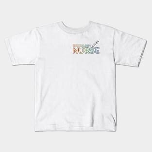 Radiology Nurse Rainbow Kids T-Shirt